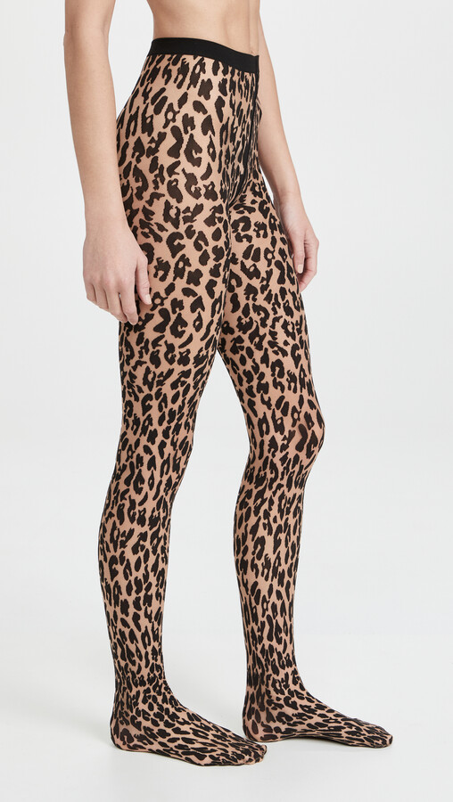 leopard print hosiery