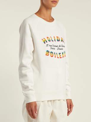 Holiday Boileau Logo Print Sweatshirt - Womens - Cream