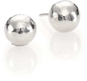 Ippolita Glamazon Sterling Silver Hammered Ball Stud Earrings