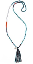 Thumbnail for your product : Chan Luu Beaded Tassel Necklace