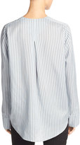 Thumbnail for your product : Vince Menswear Striped Charmeuse Shirt, Blue