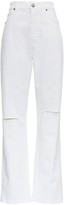 Thumbnail for your product : Etro Boyfriend Jeans In White Denim With Logo