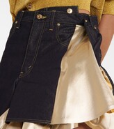 Thumbnail for your product : Junya Watanabe Metallic denim shorts