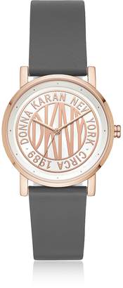 DKNY Soho Gray Leather Women's Watch
