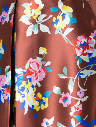 DELPOZO A-line floral print skirt