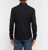 Thumbnail for your product : Wooyoungmi Panelled Stretch Wool-Twill and Houndstooth Tweed Shirt