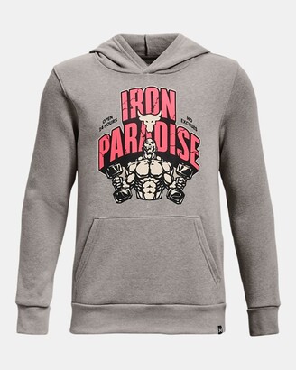 Under Armour Boys' Project Rock Rival Fleece Iron Paradise Hoodie -  ShopStyle