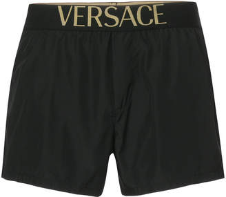 Versace logo swim shorts