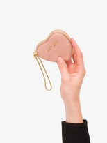 Thumbnail for your product : Miu Miu Madras Leather Heart Keychain