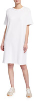 Thumbnail for your product : Eileen Fisher Petite French Terry Organic Cotton Short-Sleeve Dress