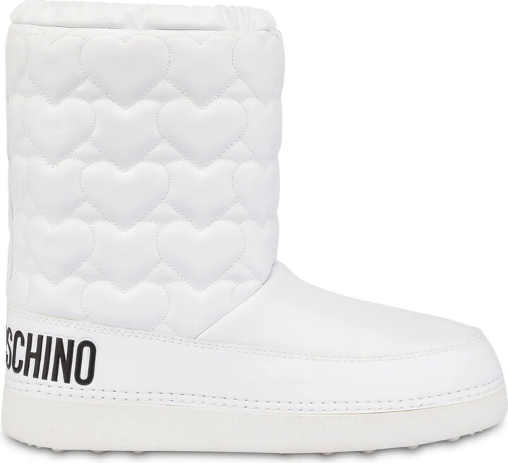 Love Moschino Heart-Motif Quilted Boots