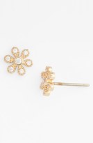 Thumbnail for your product : BP Crystal Flower Stud Earrings (Juniors)