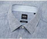Thumbnail for your product : BOSS Lukka 2f Short Sleeved Linen Shirt Colour: NAVY, Size: XL