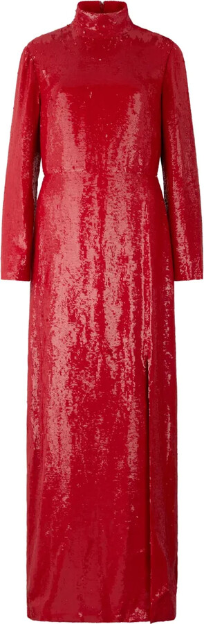 Valentino Garavani Sequin Slit Maxi Dress