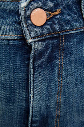 DL1961 Nina Distressed Mid-rise Skinny Jeans