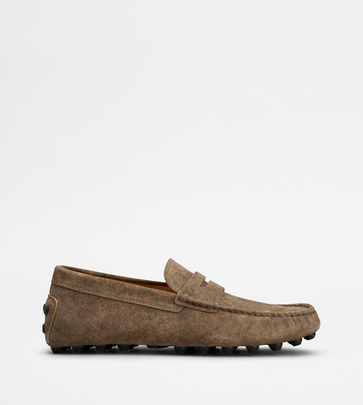 Tod's Gommino Bubble Loafers in Suede
