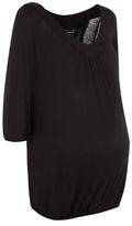 Thumbnail for your product : New Look Maternity Cream 3/4 Sleeve Bubblehem Top
