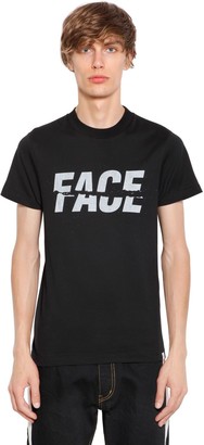 Facetasm Face Printed Cotton Jersey T-shirt