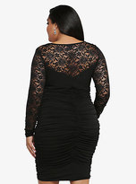Thumbnail for your product : Torrid Lace Illusion Shirred Dress