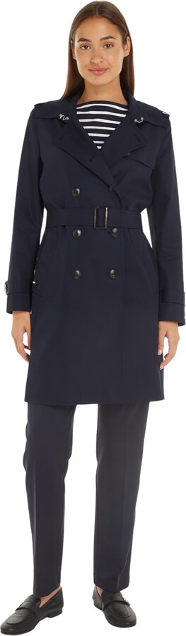 Tommy Hilfiger Double-breasted Trench Coat ShopStyle