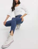 Thumbnail for your product : Free People Sunny Mid Rise Skinny Jean in blue