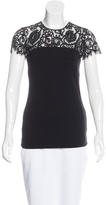 Thumbnail for your product : Gucci Lace-Paneled Short Sleeve Top