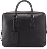 Thumbnail for your product : Prada Saffiano Cuir Zip Computer Case, Black
