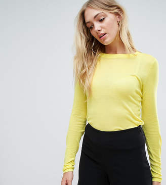 ASOS Tall Jumper With Crew Neck In Sheer Knit