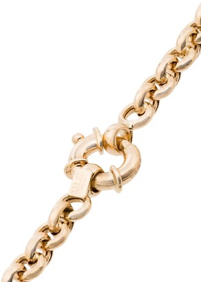 Dru 14kt Gold Engraved Link Bracelet