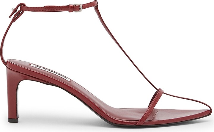 Women's Strappy 65MM Heel Sandals - Chili Red - Size 8