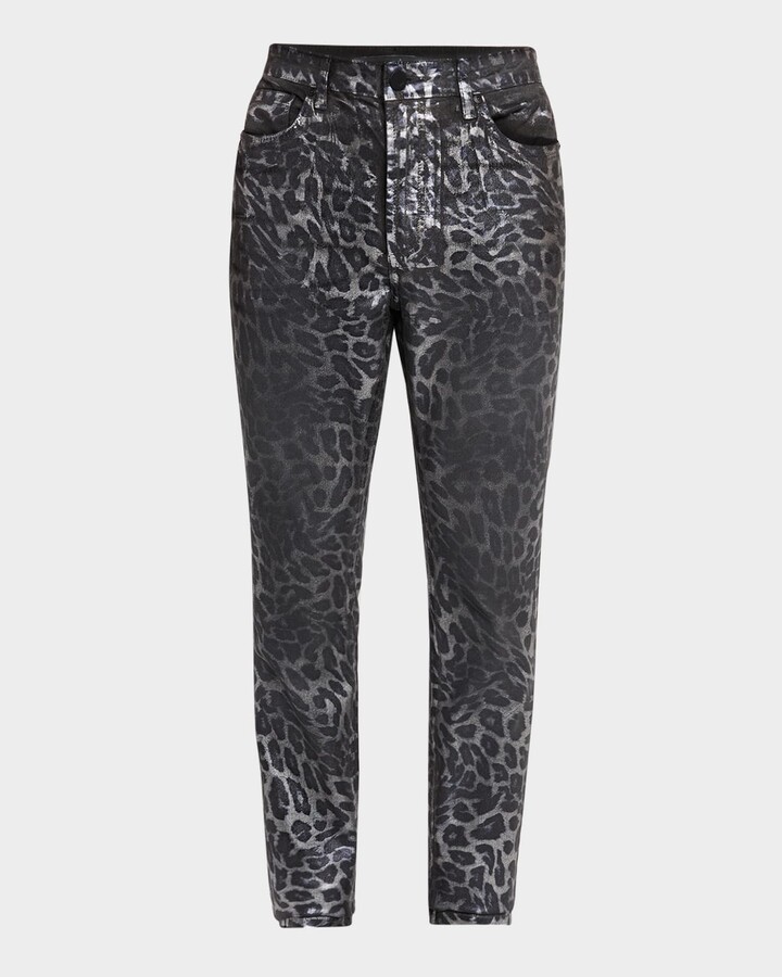 Monfrère Men's Greyson Leopard Skinny Jeans