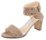 Thumbnail for your product : Jimmy Choo Studded Ankle Strap Sandals gold Studded Ankle Strap Sandals