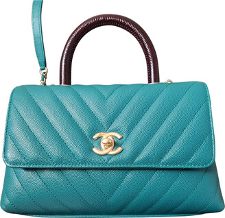 Chanel Coco Handle leather handbag - ShopStyle Shoulder Bags