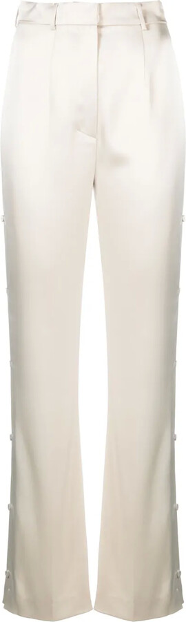 【送料&関税込】Nanushka Cream Felina Pant Nanushka Cream Felina Pant - ShopStyle