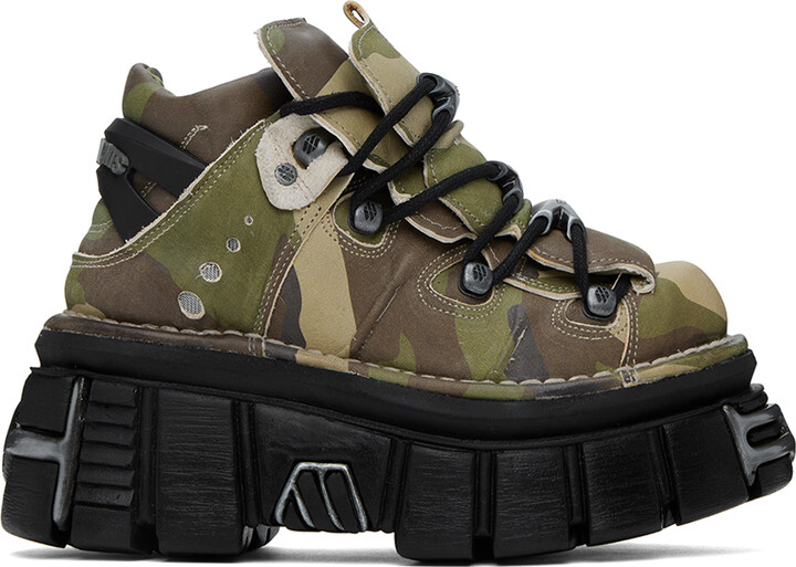 Vetements Green New Rock Edition Platform Sneakers - ShopStyle
