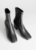 Thumbnail for your product : And other stories Square Toe Leather Boots