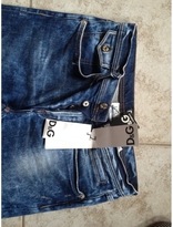 Thumbnail for your product : D&G 1024 D&G Blue Cotton Trousers