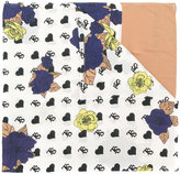 Thumbnail for your product : Twin-Set branded floral heart print scarf