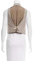 Thumbnail for your product : Nina Ricci Cropped Pocket-Accented Vest w/ Tags