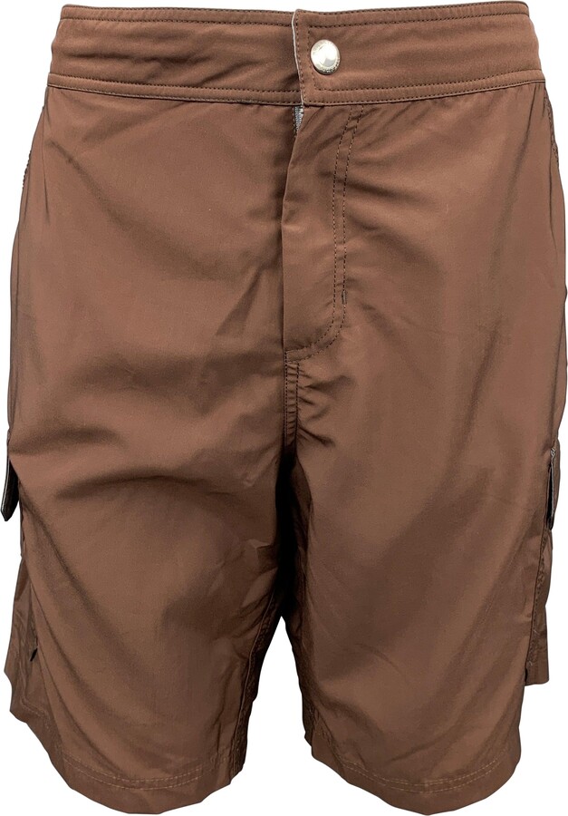 Brunello Cucinelli Size 34 Brown Polyester Cargo Swim Trunks