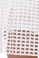 Thumbnail for your product : Carven Windowpane Eyelet Dress-White