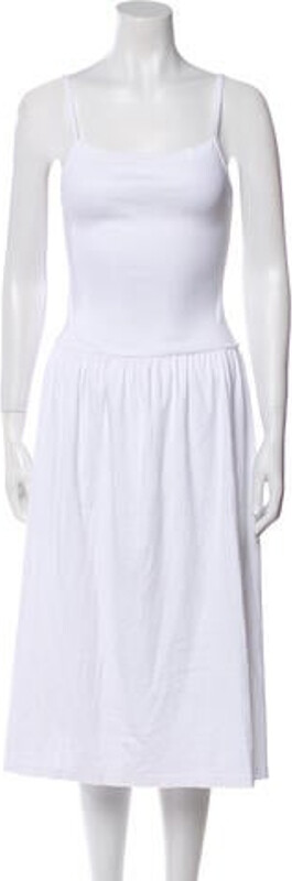 Gil Rodriguez Slip Dress Grey Sleeveless with Square Neckline