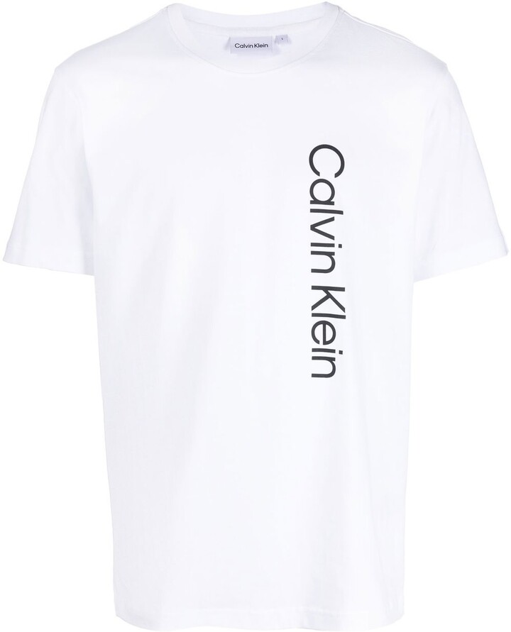 Calvin Klein White Men's T-shirts | ShopStyle
