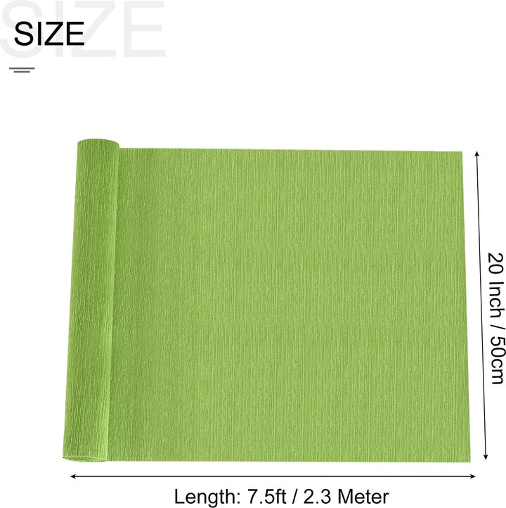 Unique Bargains Crepe Paper Roll 7.5ft Long 20 Inch Wide for Festival