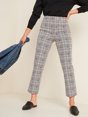 womens plaid ankle pants