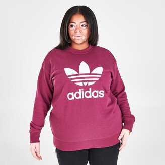 adidas Women's Trefoil Crewneck Sweatshirt (Plus Size) - ShopStyle