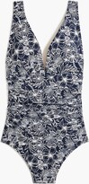 Thumbnail for your product : J.Crew Factory Women's V-Neck Ruched One-Piece Swimsuit