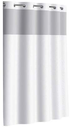Hookless Dobby Texture Shower Curtain with Liner