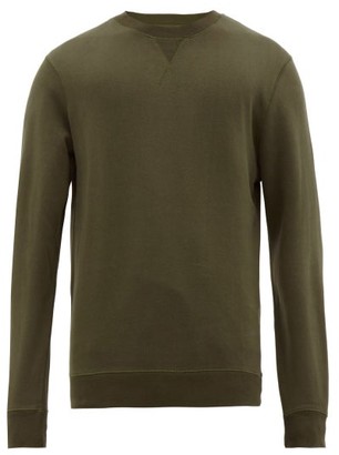 Sunspel Crew-neck Cotton Sweatshirt - Green