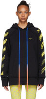 Thumbnail for your product : Off-White Black Acrylic Arrows Slim Hoodie